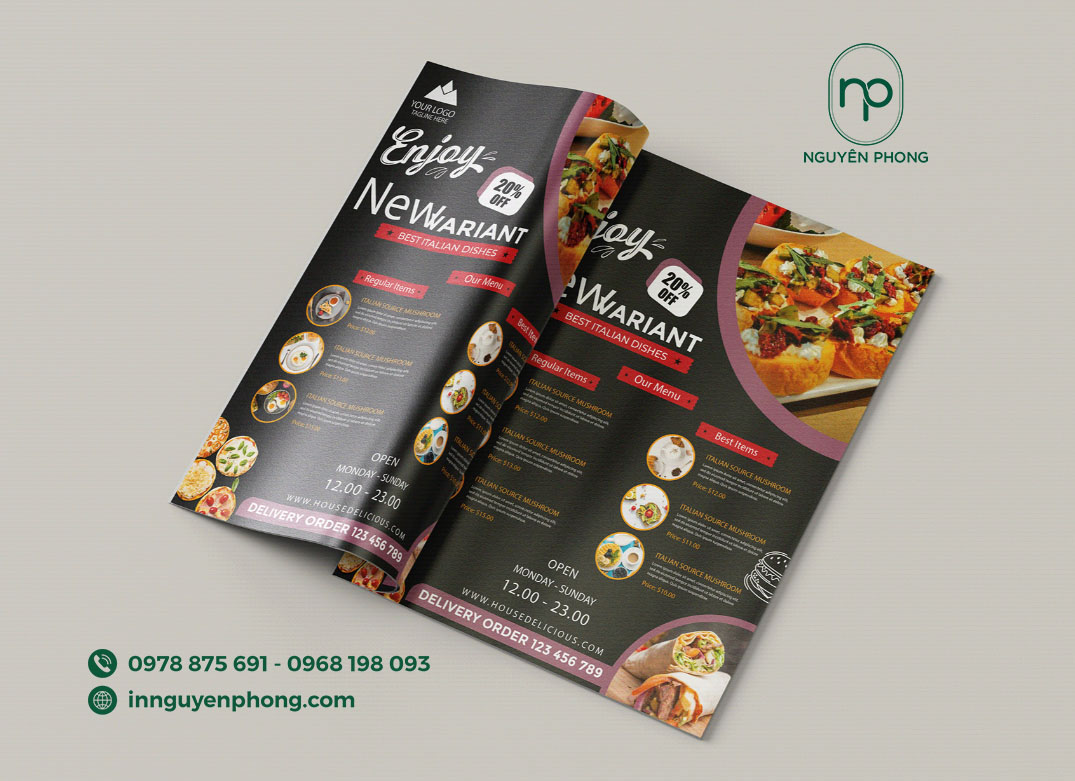 In menu giá rẻ tại Hà Nội